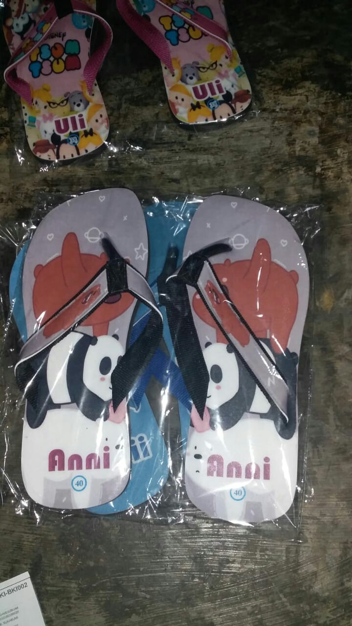 [sander_id] Sandal Nama Anak - Dewasa Karakter Batik