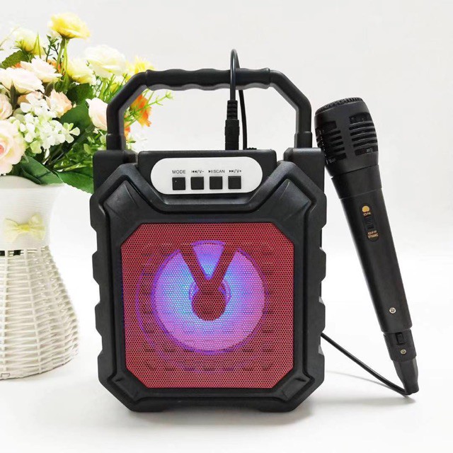 SPEAKER BLUETOOTH + MIC KARAOKE 702 - WIRELESS BLUETOOT BASS PLUS MIC [ BISA COD ]