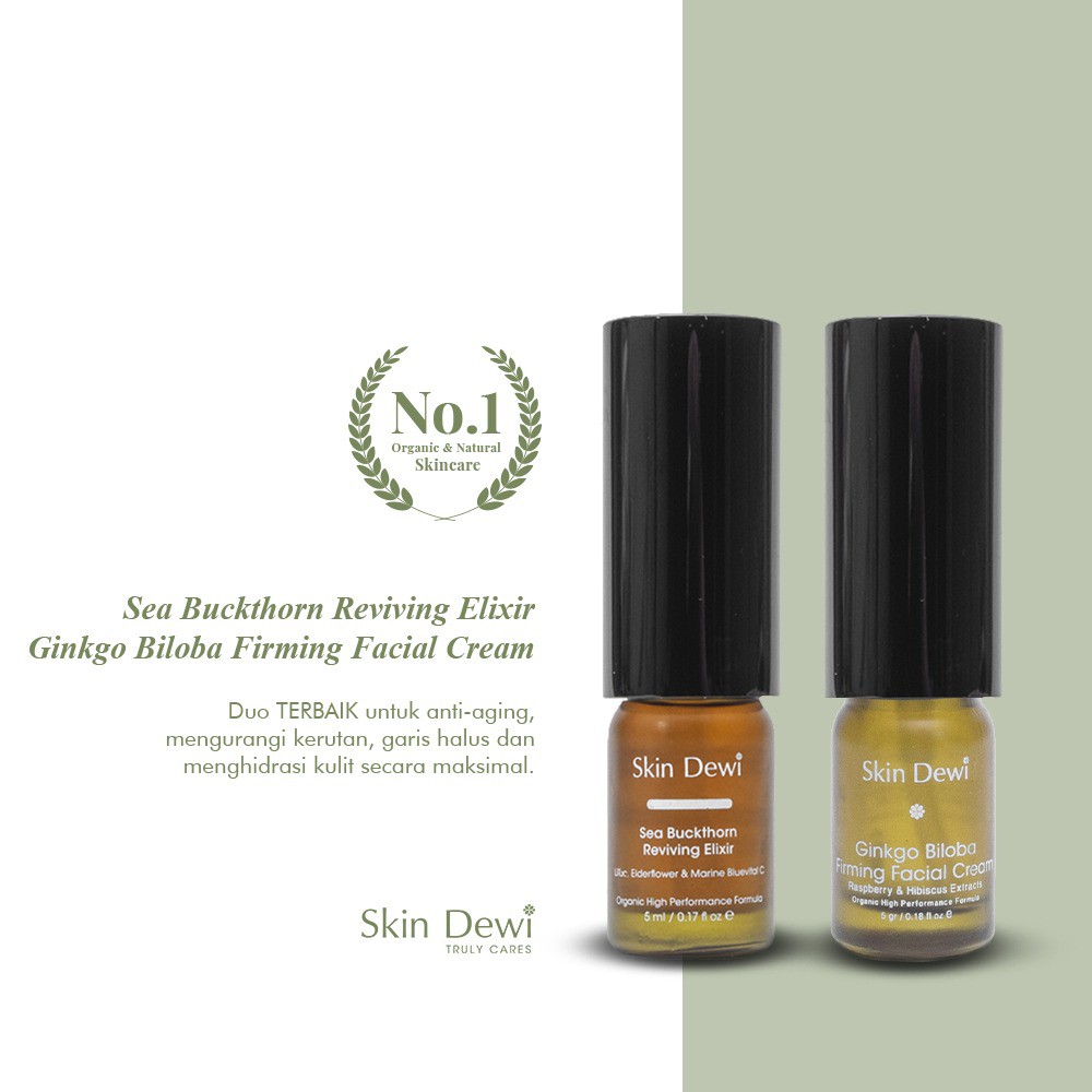 

Sea Buckthorn Reviving Elixir5ml + Ginkgo Biloba Firming Facial Cream 5gr