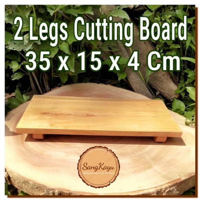 Wooden Cutting Board 35x15x4 cm Talenan kayu chopping board A1
