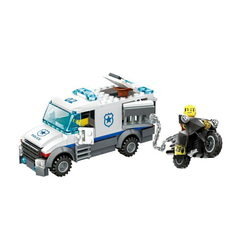 Lego wange 51012 The Prisoner Transport Car Police 3in1 Brick 214pcs