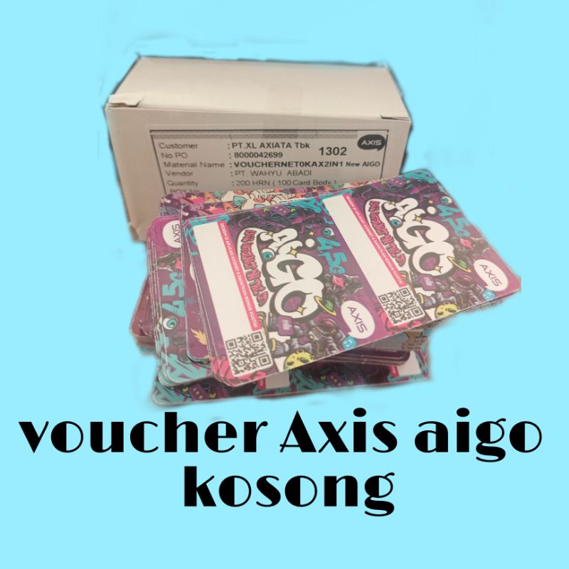 voucher kosong axis aigo