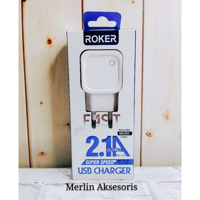 Roker Adapter Super Speed RK-C01 2.1A