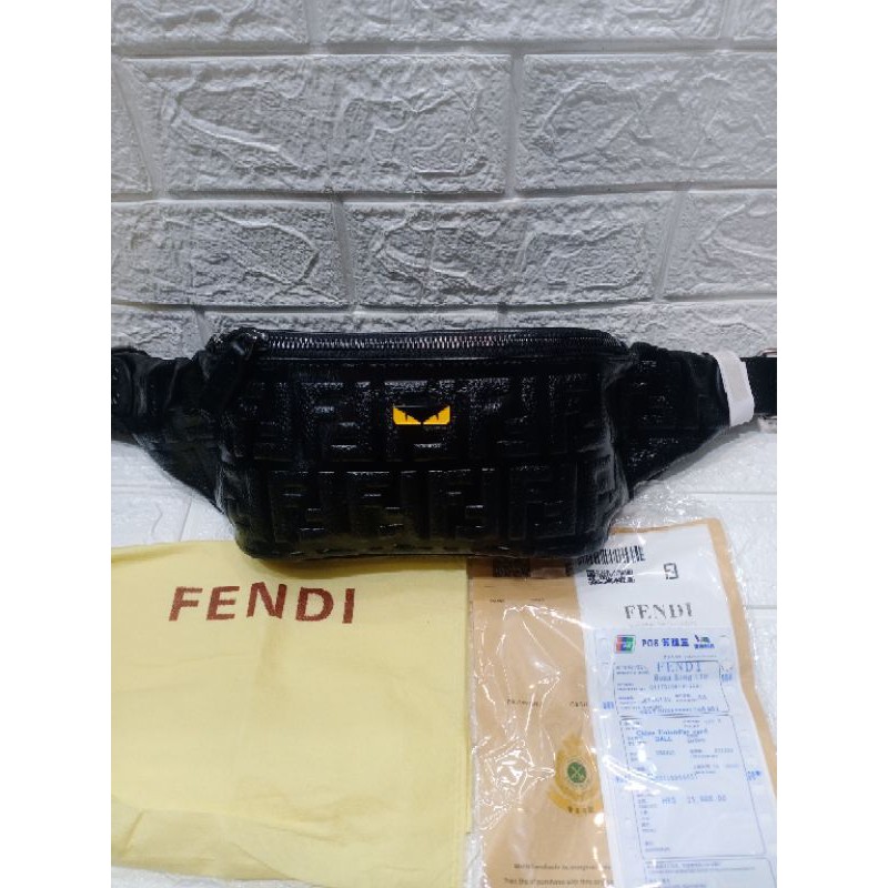 waist bag pria fendi kulit asli