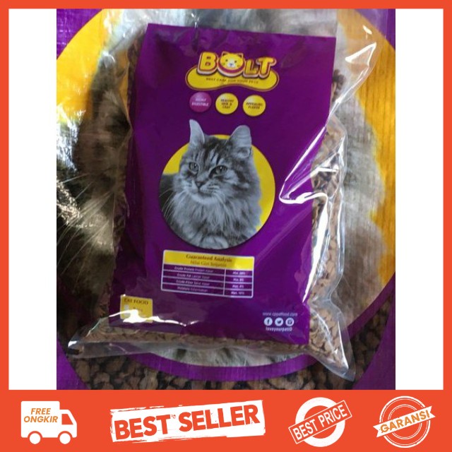 Makanan Kucing Bolt 1kg