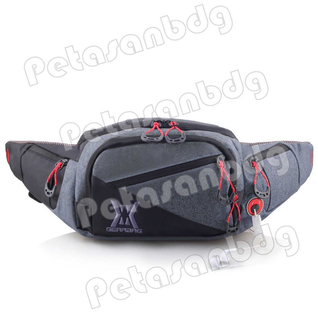 PTS -Tas Waistbag Gear Bag X - Guardian .PTS Kanvas Waistbag WITH EARPHONE HOLE - 13078