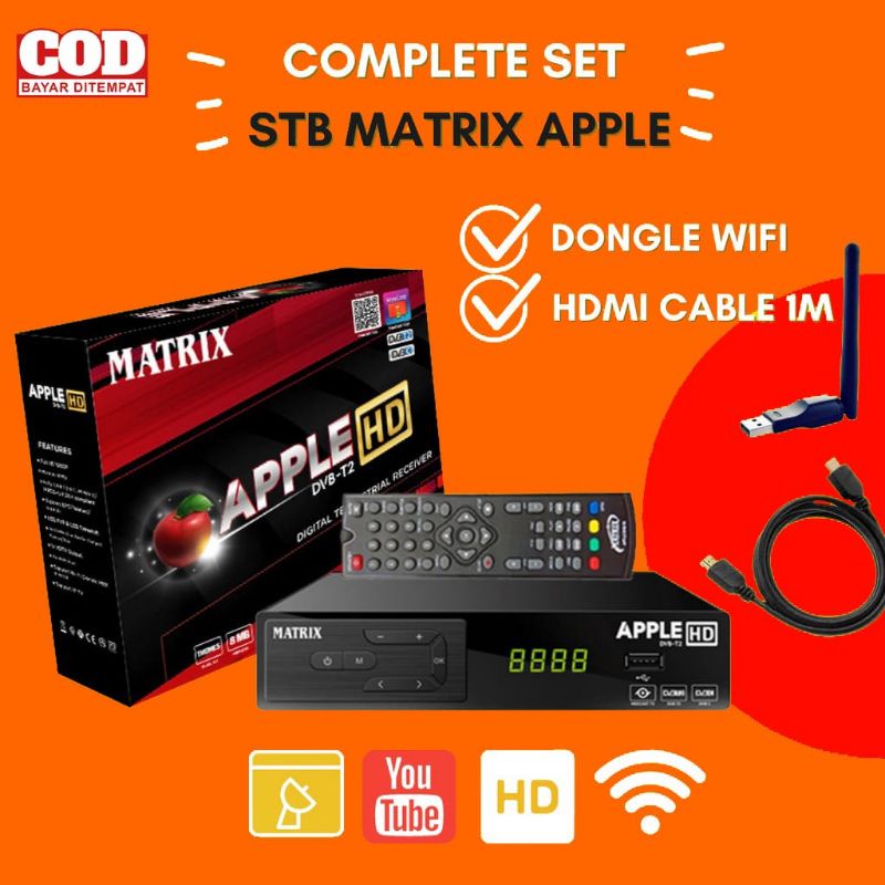 STB TV DIGITAL Set Top Box DVBT2 Alat Menangkap Siaran Digital Terrestrial Dvb-T2 High Definition an