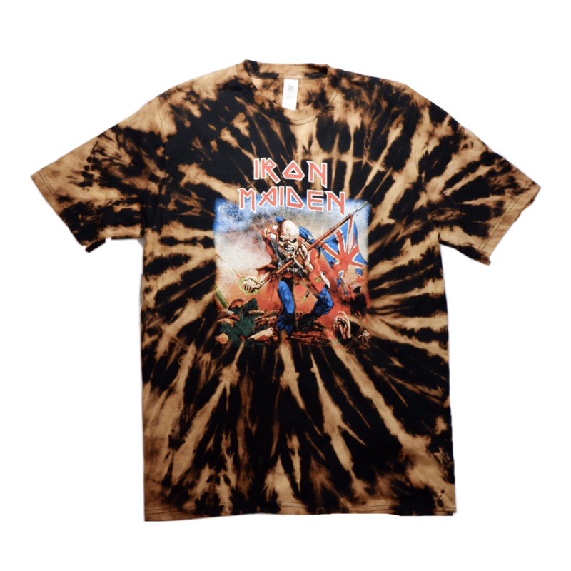 Iron maiden tie dye shirt unisex