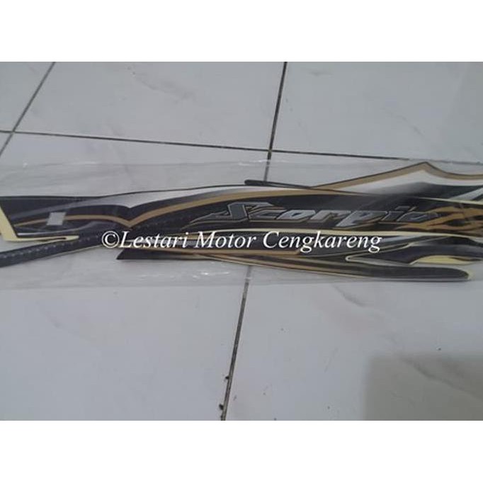 NEW STRIPING LIS/STIKER BODY MOTOR SCORPIO Z 2011 HITAM , DGI ....
