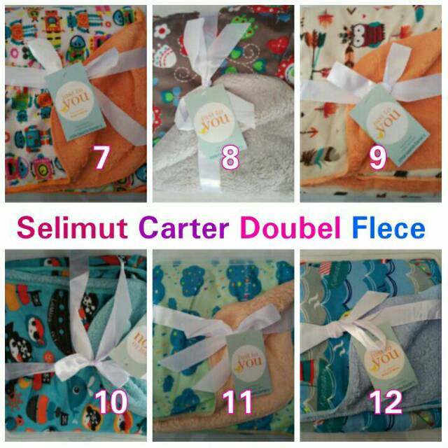 Selimut Bayi Carter Double Fleece Ukuran 76 x 102 cm