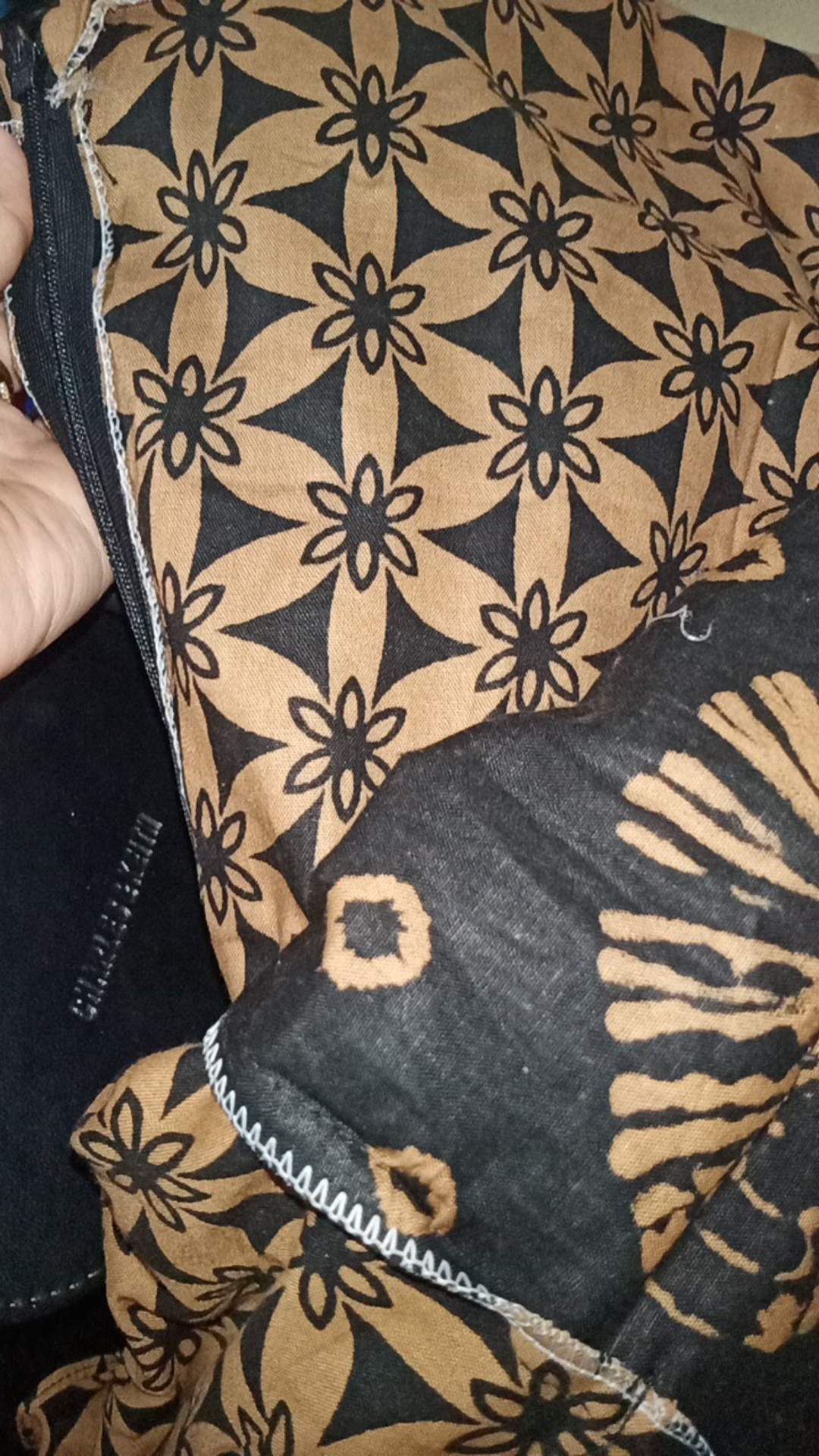 Gamis Batik Modern Murah Katun Halus Kombinasi Truntum, Ori Batik Aksara Pekalongan Big Size Jumbo