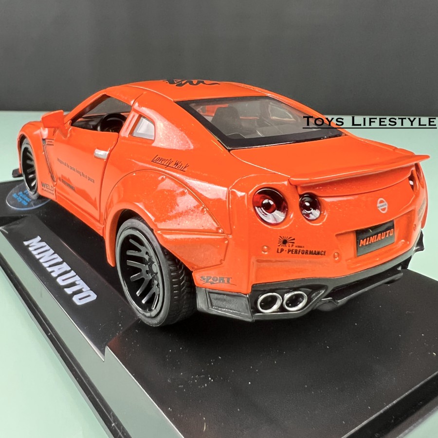 Miniauto Diecast - Nissan GT-R R35 (Oranye)