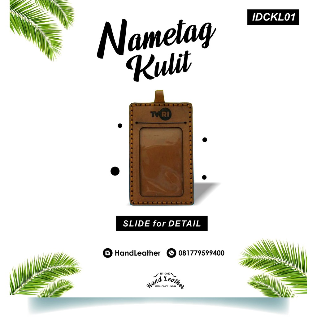 

Name tag kulit asli keren