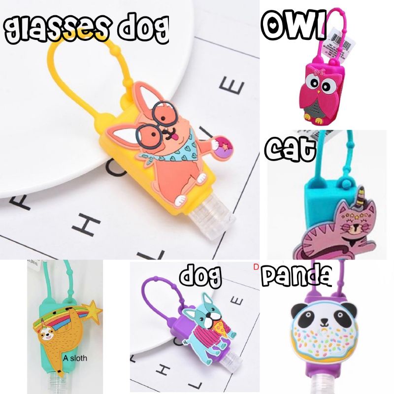 Botol Hand Sanitizer Gantung Import Lucu / Hand Sanitiser / Set Holder