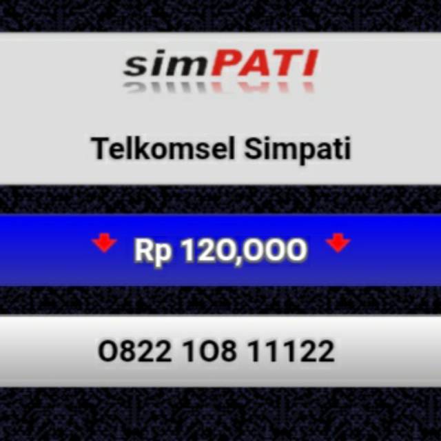 NOMOR CANTIK SIMPATI 0822 108 22211