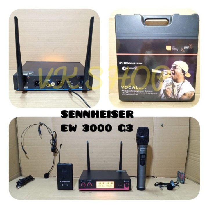 MIC WIRELESS HANDLE KLIP ON DAN HEADSET SENNHEISER EW 3000 G3