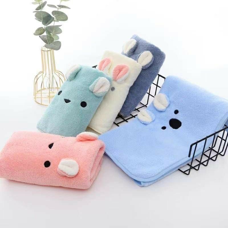 Handuk Mandi Super lembut Premium Microfiber Rabbit Import Premium KUPING TIMBUL