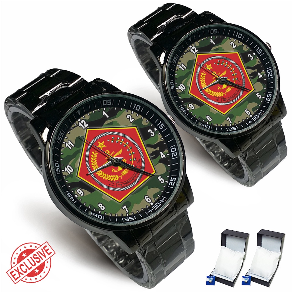 Jam Tangan Rantai Couple MABES TNI 02 (Awesome)