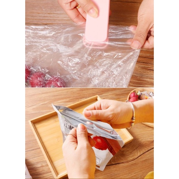 (BEYONDFANCY) Snack Sealer Hand Sealer Perekat Penutup Snack Makanan Mini Sealing Machine