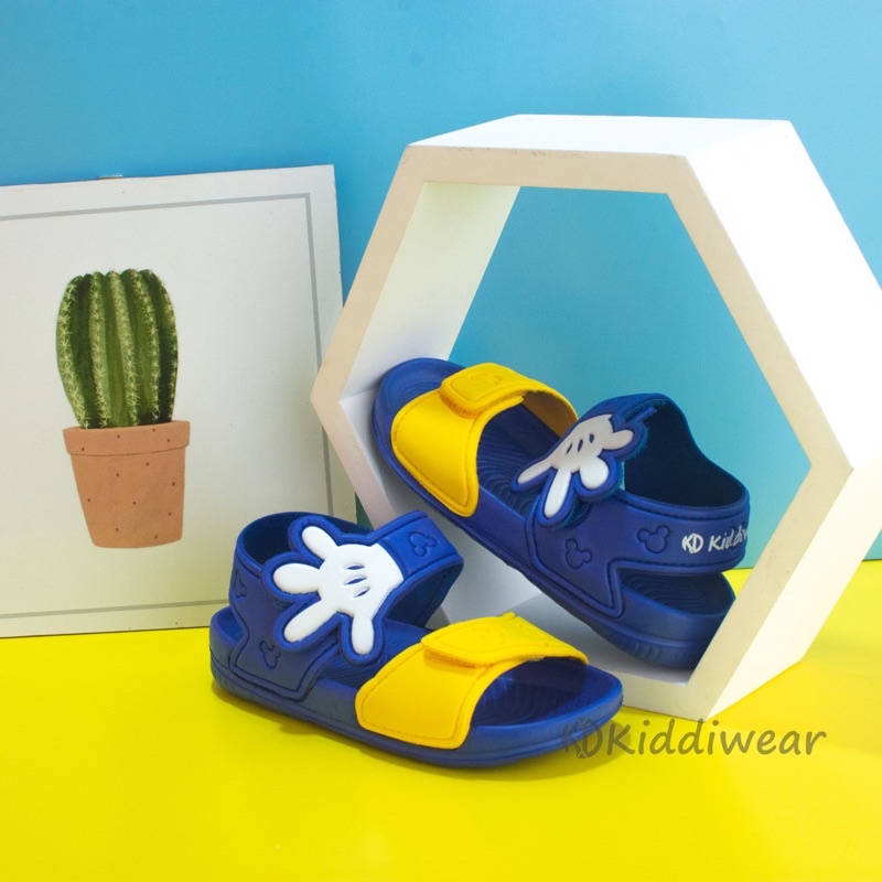 (Kiddiwear) Sandal  gunung anak / Sandal Ringan anak  Casual Import Usia 1-5 Tahun MIC BIRU