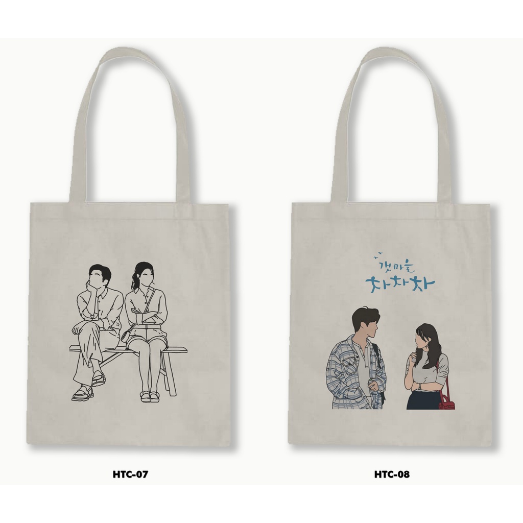 TOTE BAG BLACU - HOMETOWN CHA-CHA-CHA /DRAKOR NETFLIX