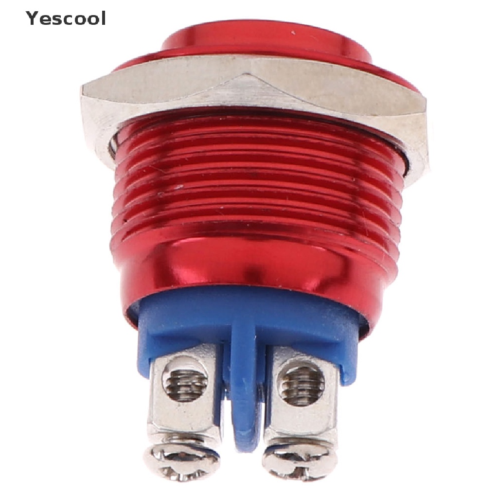 Yescool 1Pc Tombol Tekan Momentary 16mm Anti Air