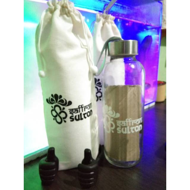 Souvenir botol  tumbler  bening 420ml kemas costum 