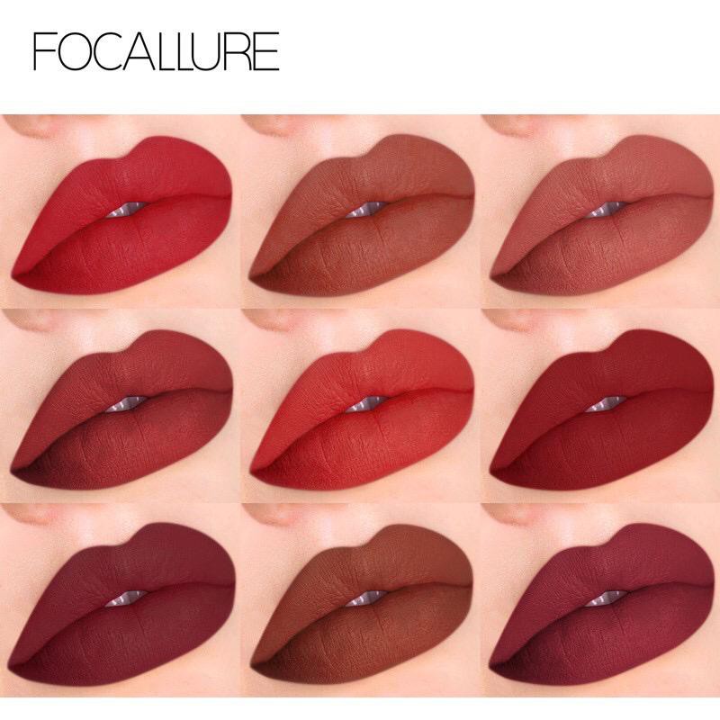 Official Distributor Focallure Velvet Liquid Lipstick FA86 Matte Lipstick Waterproof Lipstik Matte