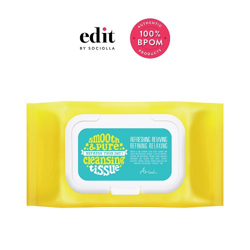 

Ariul Smooth & Pure Cleansing Tissue - Size: 45 Sheets - Edit by Sociolla