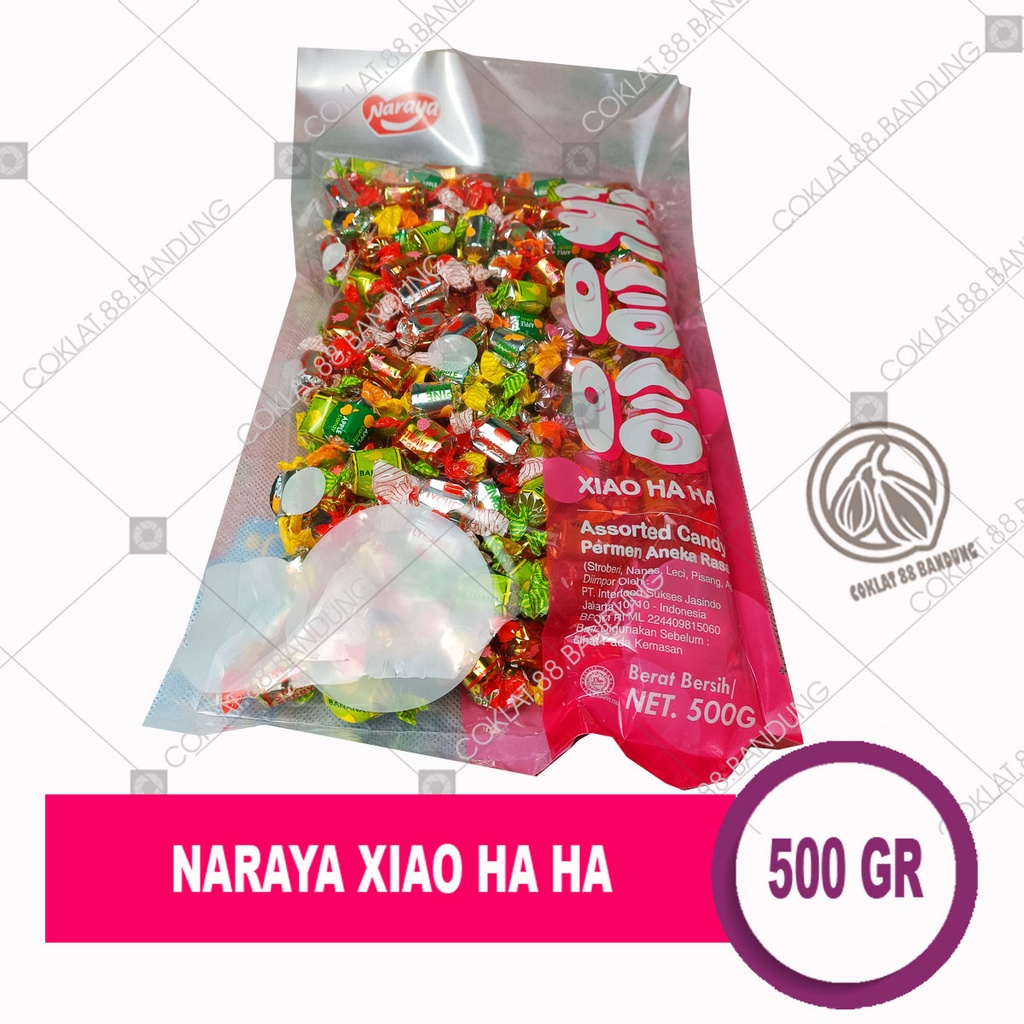 

NARAYA XIAO HA HA 500GR HALAL MUI - PERMEN RASA BUAH ASSORTED CANDY NARAYA XIAO HAHA 500 GR/GRAM