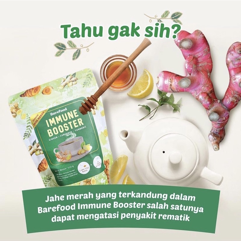 Barefood Imune Booster 150 gr Jahe Temulawak GulaAren Herbal