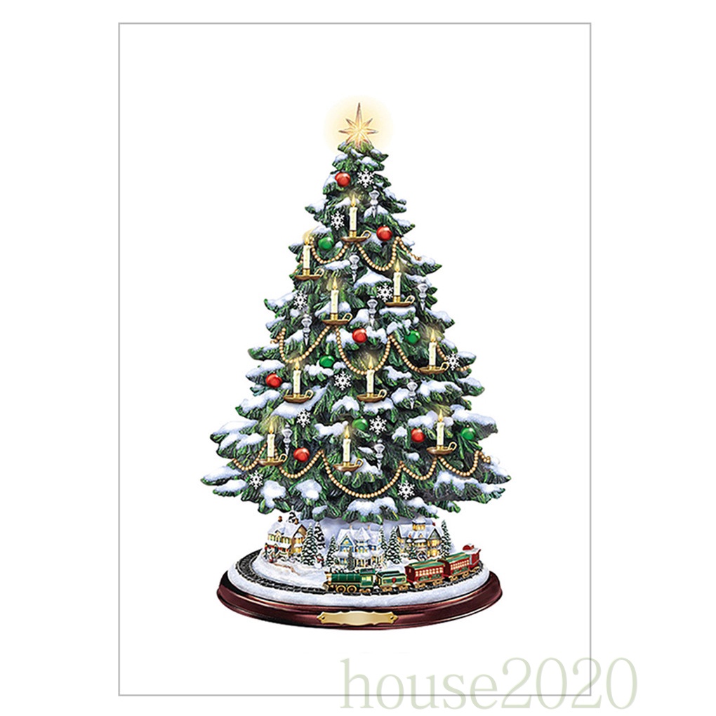 [HOUSE2020]Christmas Window Sticker PVC Water-proof Wallpaper Decorative Santa Claus Sticker for Home Shop, Type A