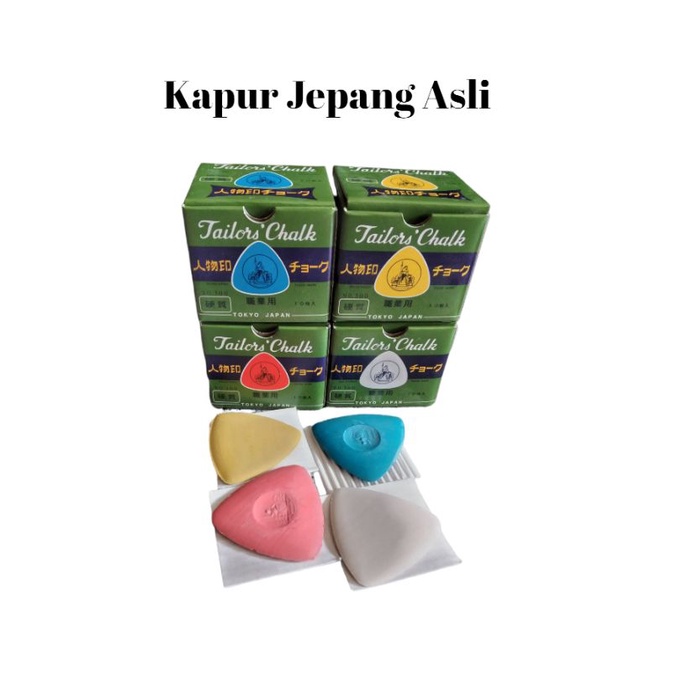 Kapur Jahit Jepang Asli/Kapur Jahit Segitiga Jepang Asli/Kapur Penanda Pola Jahitan