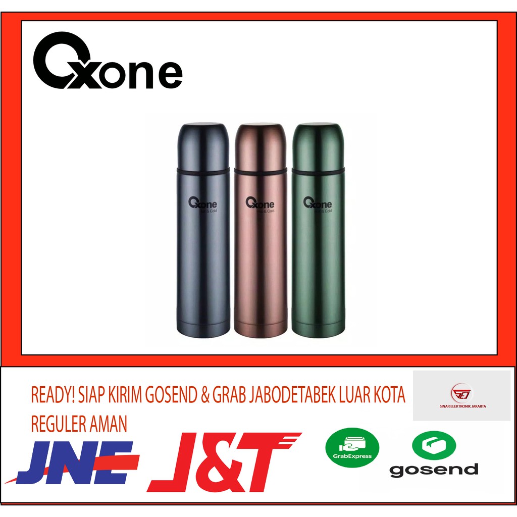 Oxone OX 1.0 Vacuum Flask Termos Air Panas Stainless 1Ltr . Baru