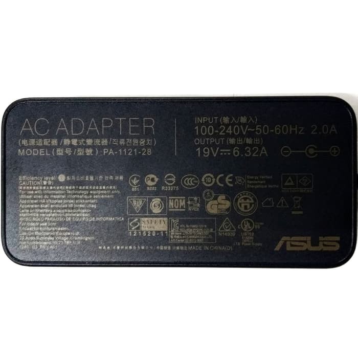 adaptor charger asus rog 19V 6,32A ori bonus kabel power ASUS X70SR ASUS X55SASUS X71A