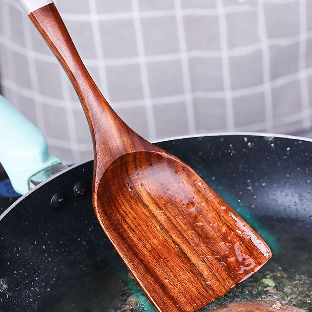 Peralatan dapur kayu/peralatan dapur kayu/sendok kayu dan sekop sayuran Creative simple cooking spoon