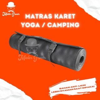 Matras Olahraga Camping Yoga Hiking Gunung Gulung Bahan Anti Slip