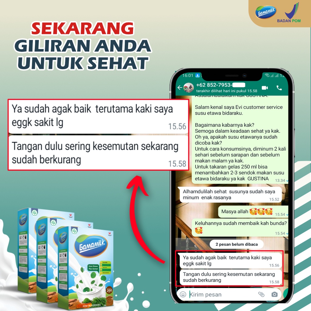 GAMAMILK - Susu Etawa Plus Gamat Solusi Masalah Sendi dan Tulang