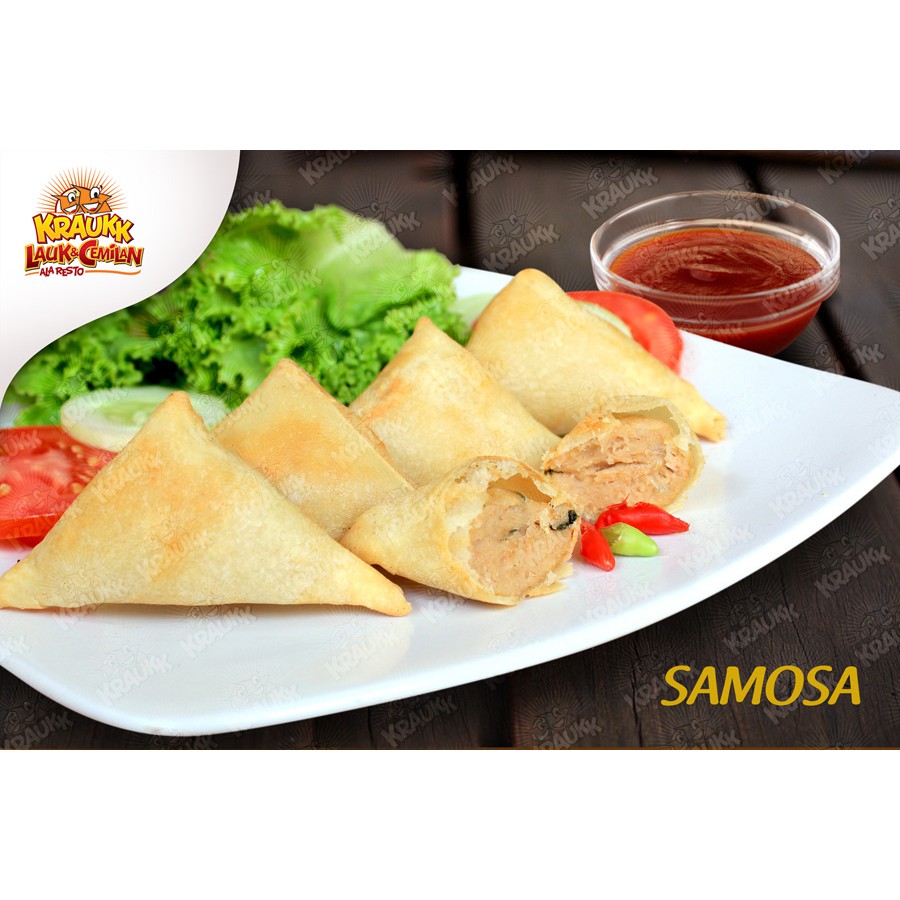 Samosa Kraukk Frozen food makanan beku seafood samosa enak non MSG halal murah meriah