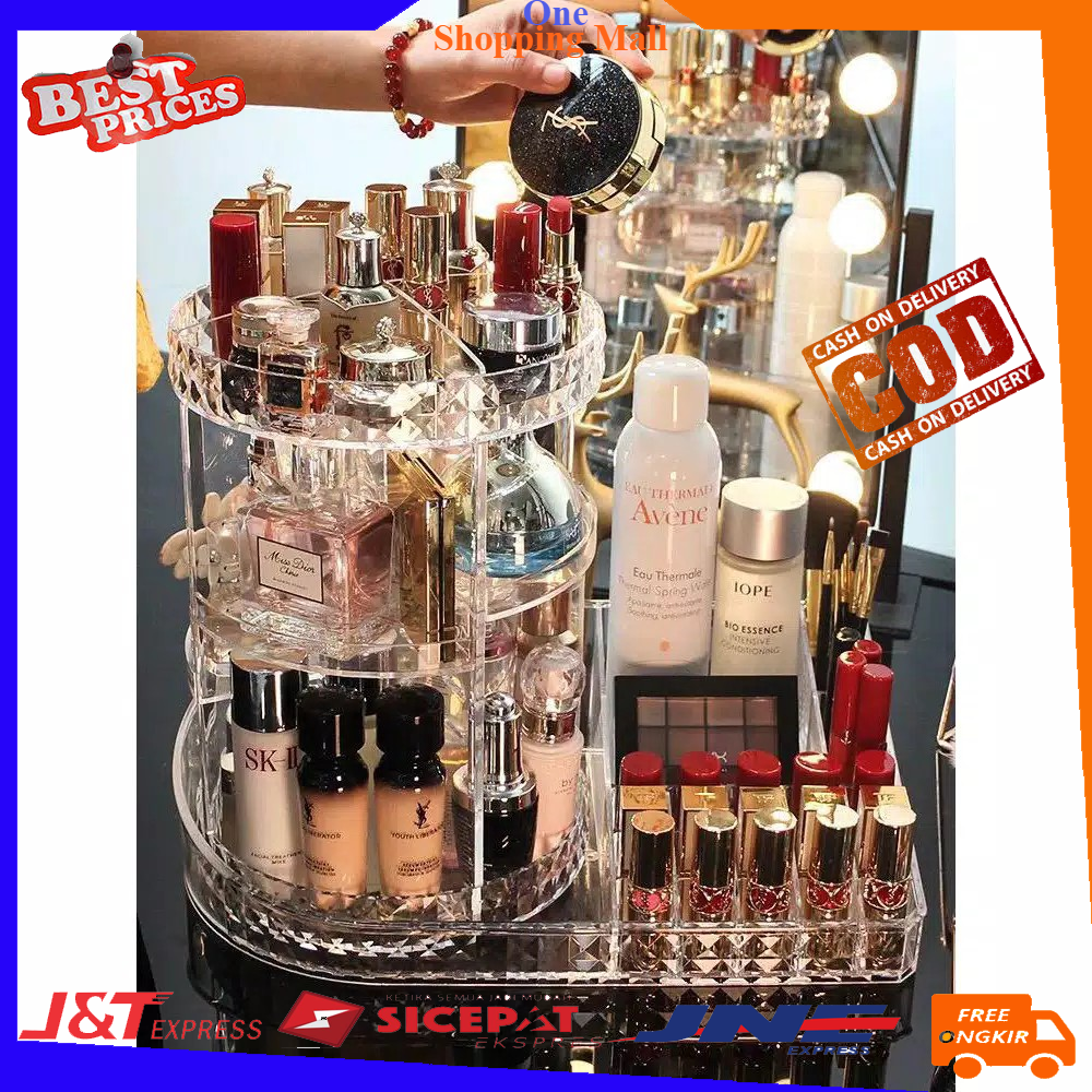  Rak  Kosmetik  L Diamond Rak  Organizer Make Up 360 Plus 