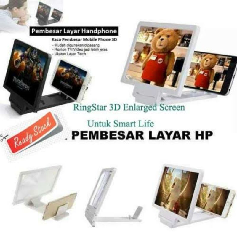 PEMBESAR LAYAR KACA HP 3D ENLARGED SCREEN