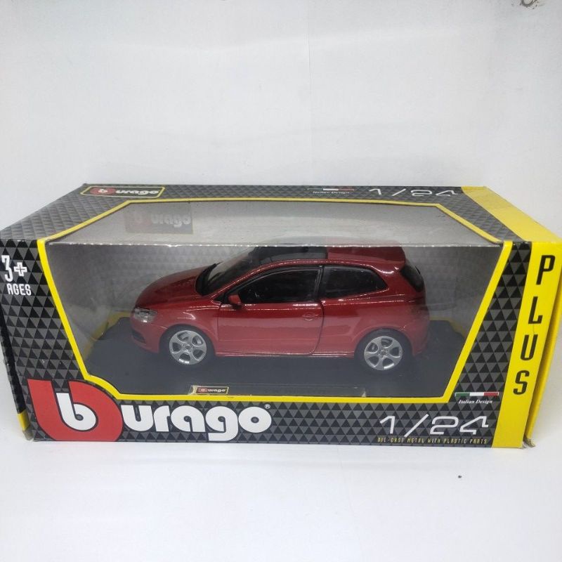 diecast miniatur mobil VW polo gti 1:24 volkswagen