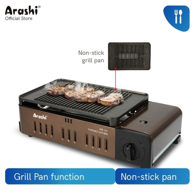 Kompor Gas BBQ Grill Portable / Kompor Camping Portable Arashi APB 101 Lc