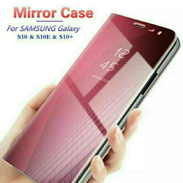 Terbaru!!! Clear view cover standing casing samsung S10