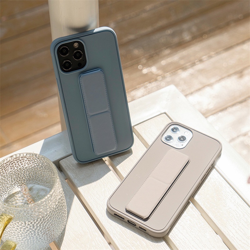 Soft case silikon dengan bracket magnetik Untuk iphone 14 13 pro max 12 12pro 11 pro max Xs max X 12 mini