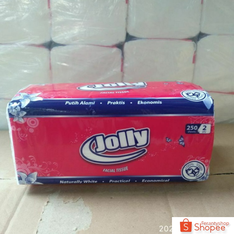 Tisu tissue jolly 250 sheets 2 ply facial tissue