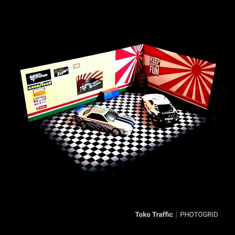 Papercraft Diorama Garasi Jdm Maket Diecast Hotwheels Tomica Dll Terlaris
