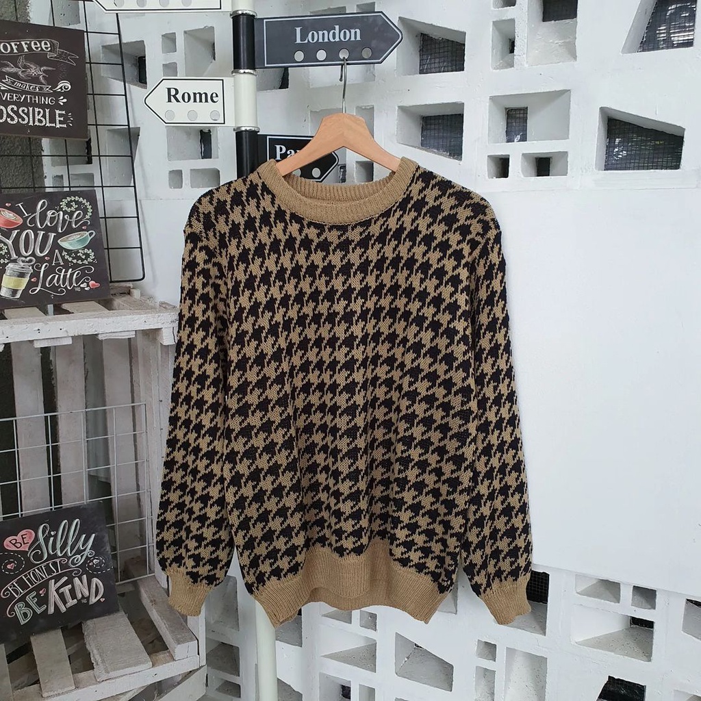 Outer Wanita Autumn Sweater Rajut Bahan Rajut Terbaru