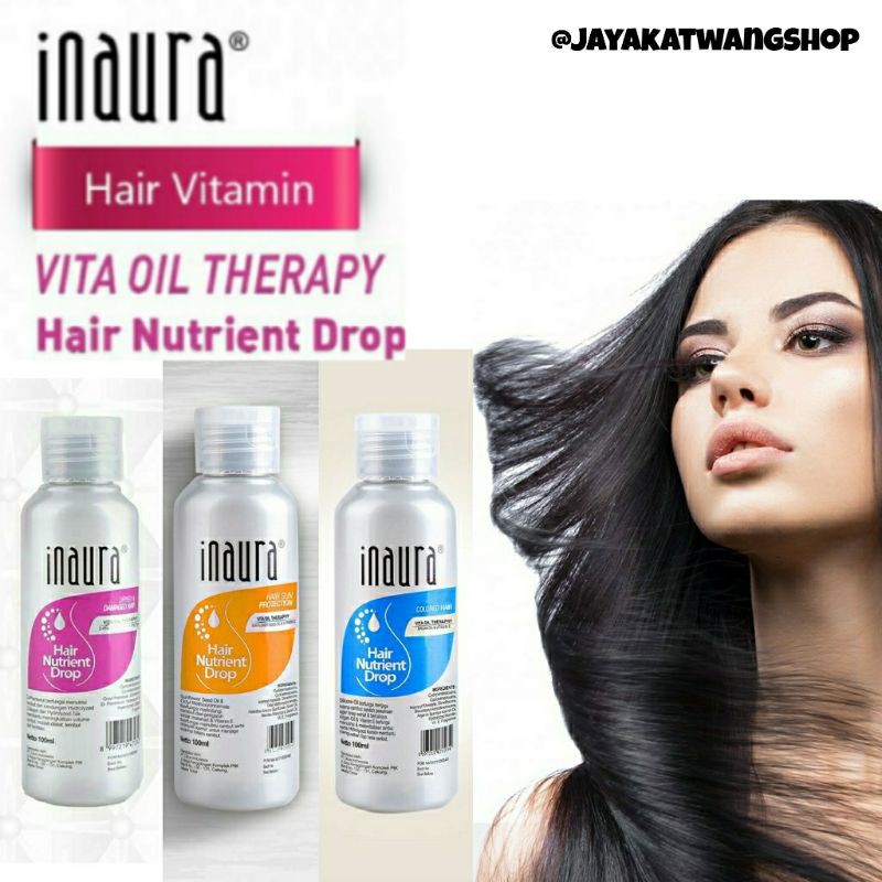 INAURA Hair Nutrient Drop 100mL | Vitamin / Serum Rambut Rusak Kering Berwarna
