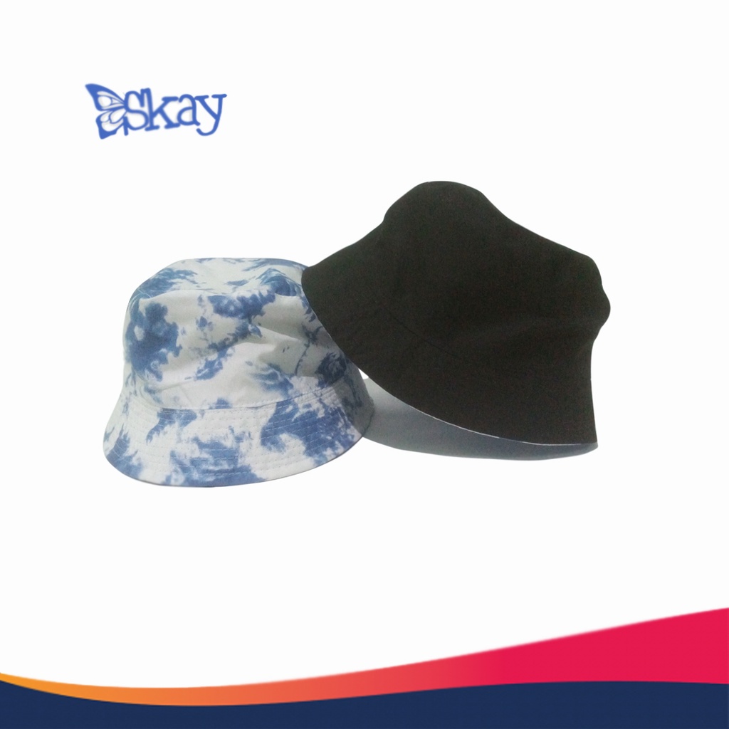 Topi Bucket Hat Tie Dye - Topi Fashion Korea Pria Wanita Ukuran Dewasa